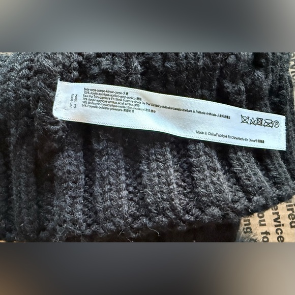 Black Knit Beanie with Red Heart
Upcycled by Heidi - Picture 4 of 4